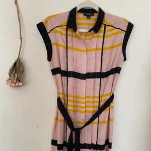 Jason Wu x Target Pink/Blk/Yellow Midi Dress RARE